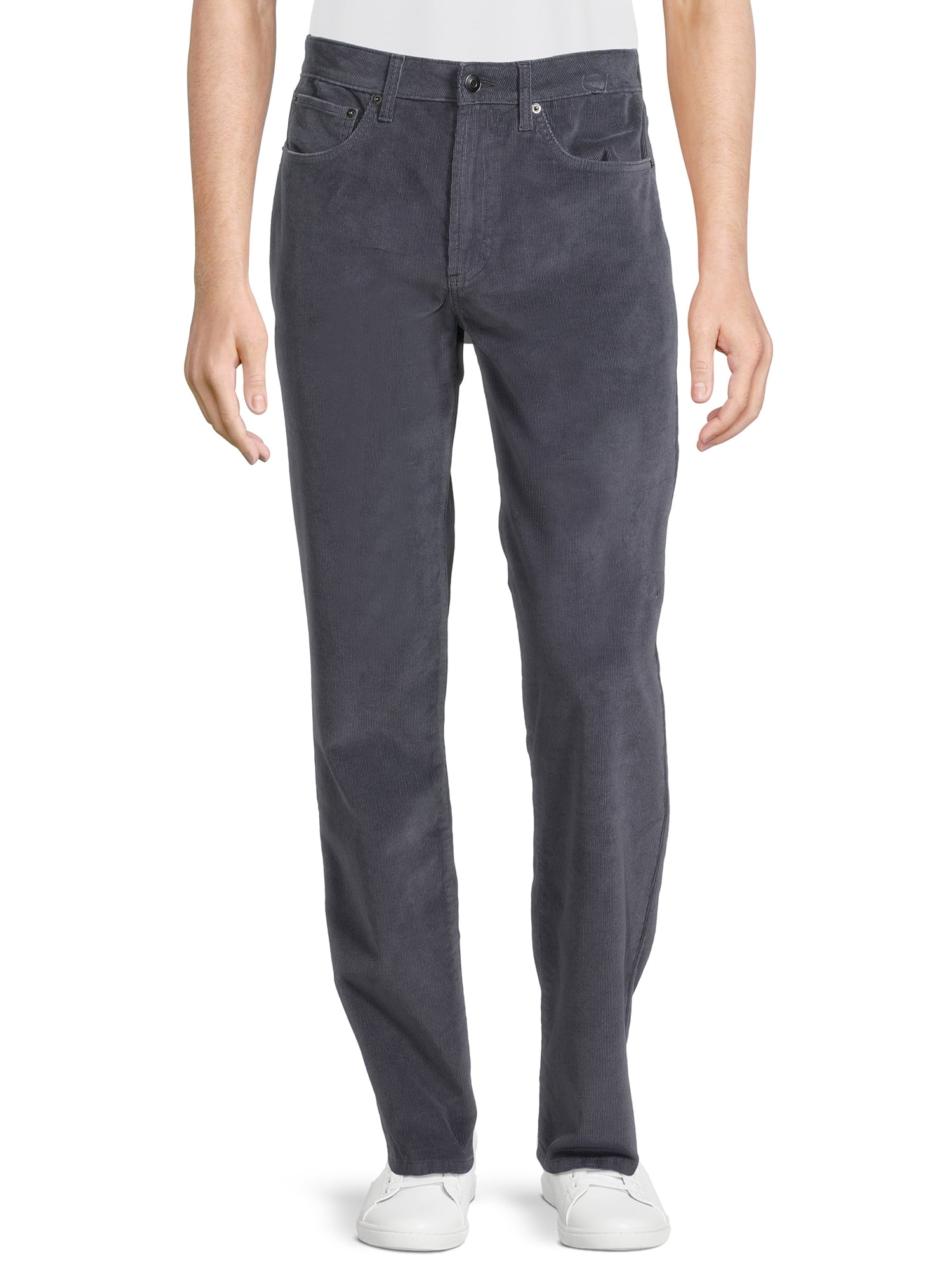 George Men's Micro Corduroy Pants - Stretch, Casual & Polished 5-Pocket ...
