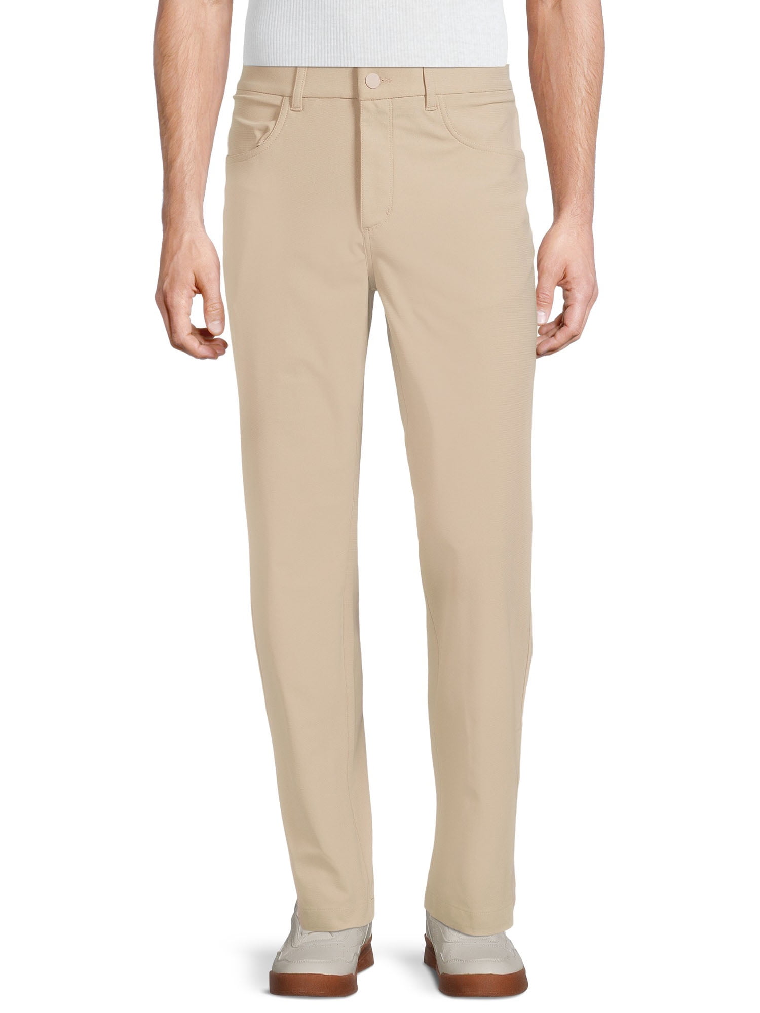 George Men's 5 Pocket Warp Knit Pants - Walmart.com