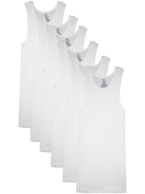 George Men's V-Neck T-shirts, 6-Pack - Walmart.com