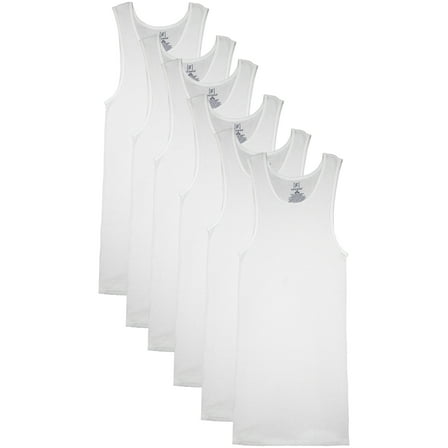 George Men’s A-Shirts, 6-Pack