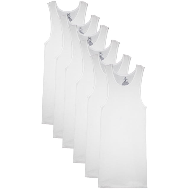George Men’s A-Shirts, 6-Pack