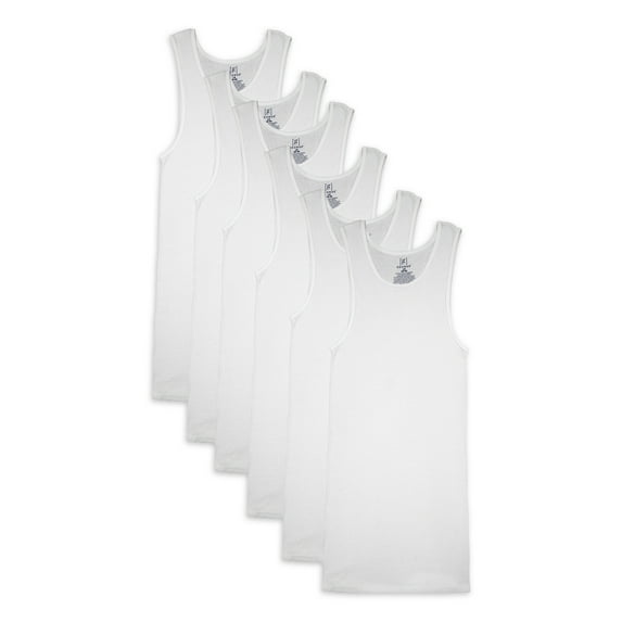 George Men’s A-Shirts, 6-Pack