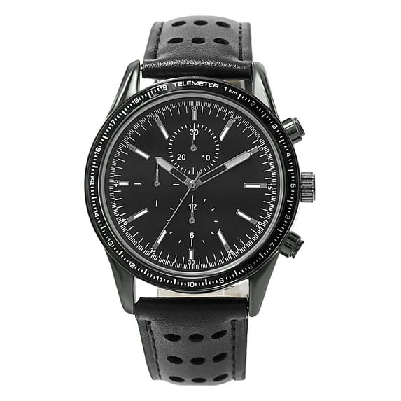 George Men's Adult Round 42mm Gunmetal Case Analogue Watch