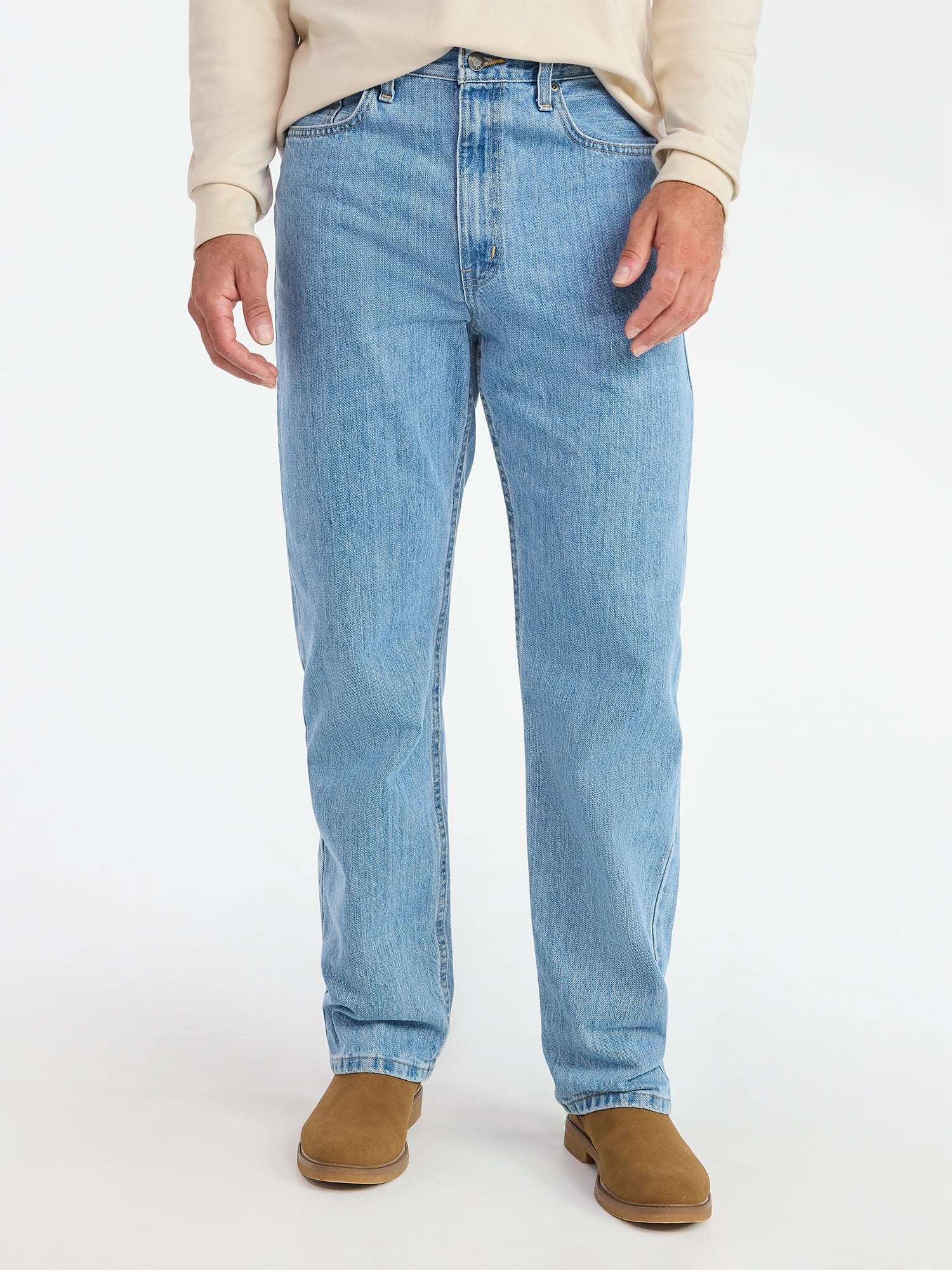 George Men's & Big Men's Relaxed Fit 100% Cotton Jeans, Sizes 28-54