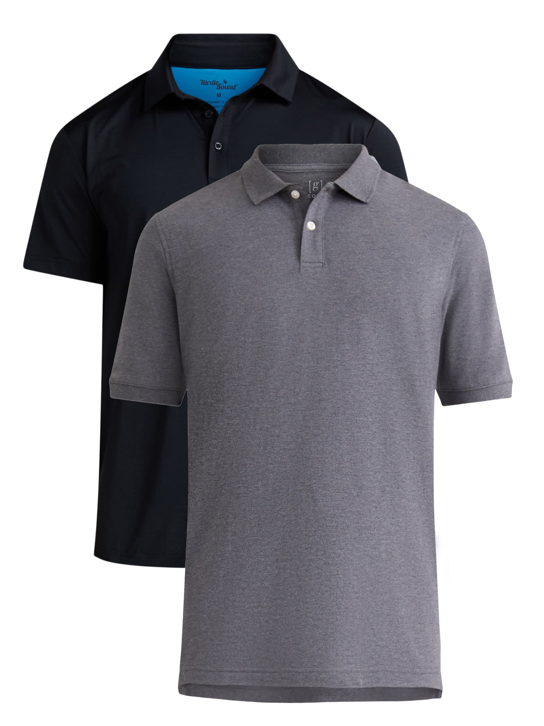 George Men's & Big Men's Active Fit 2-Pack Pique Polo Shirt, Sizes XS-3XL