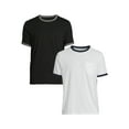 thumbnail image 1 of George Men’s & Big Men's 2-Pack Ringer Tee with Short Sleeves, Sizes S-3XL, 1 of 5