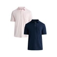 thumbnail image 1 of George Men's & Big Men's 2-Pack Short Sleeve Jersey Polo with Pocket, Sizes S-3XL, 1 of 7