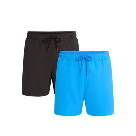 George Men's and Big Men's Swim Trunks, 6'' Inseam, 2-Pack, Sizes S-3XL