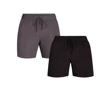 George Men's & Big Men's 2-Pack Swim Trunks, 6" Inseam, Sizes S-3XL