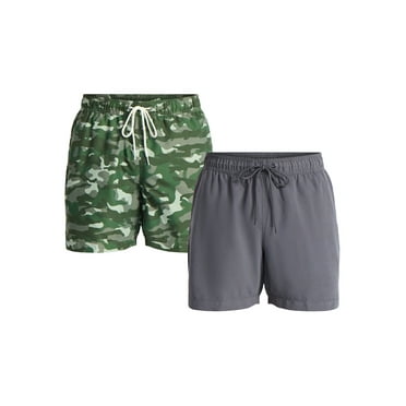 George Men's and Big Men's Swim Trunks, 6'' Inseam, 2-Pack, Sizes S-3XL