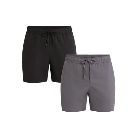 George Men's and Big Men's Swim Trunks, 6'' Inseam, 2-Pack, Sizes S-3XL