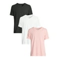 thumbnail image 1 of George Men’s & Big Men’s 3-Pack V-Neck Textured Short Sleeve Tee, Sizes S-3XL, 1 of 4