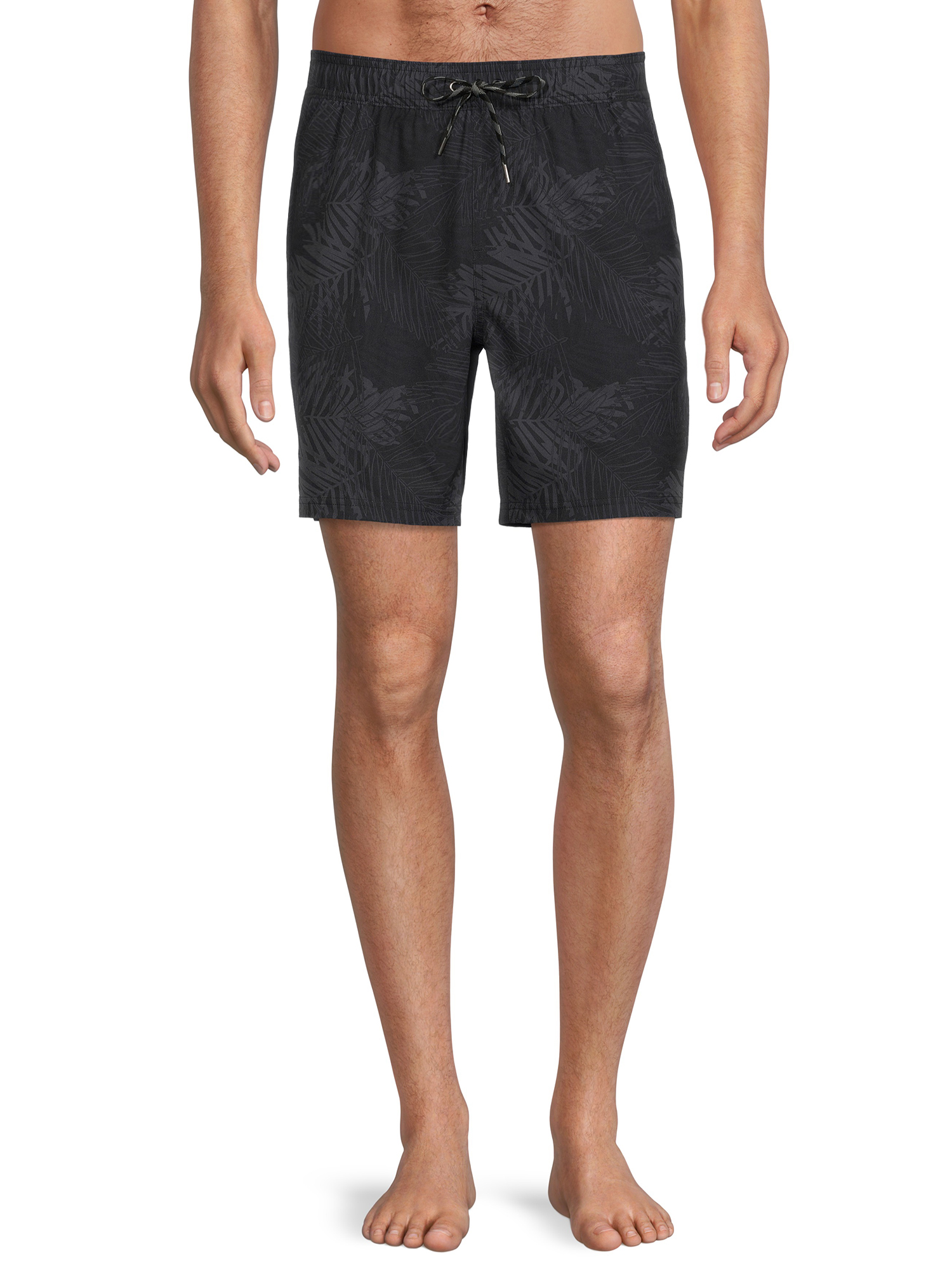 Men's & Big Men's 7" Boxer Brief Lined Swim Trunks with Stretch