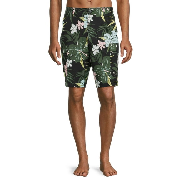 George Men's & Big Men's 9" Cargo Eboard Shorts with Stretch