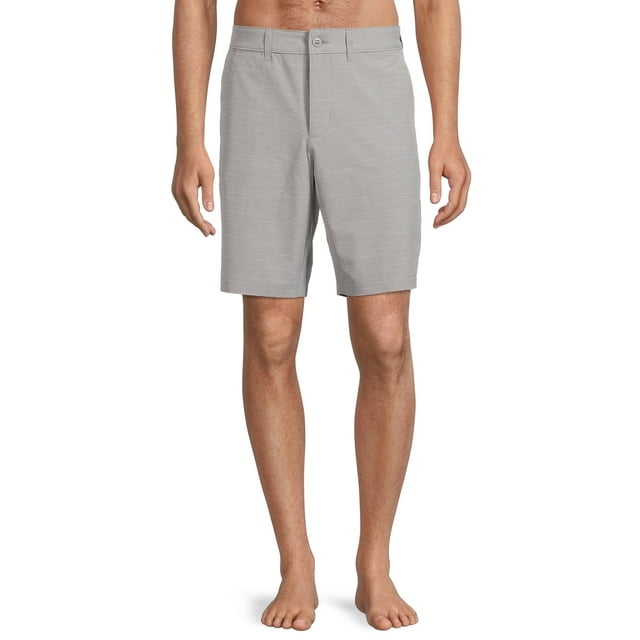 Men's & Big Men's 9" Hybrid Swim Shorts with Stretch