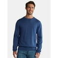 thumbnail image 1 of George Men's and Big Men's Cotton Blend Crewneck Sweater, Lightweight, Sizes XS-3XL, 1 of 5