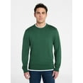 thumbnail image 1 of George Men's and Big Men's Cotton Blend Crewneck Sweater, Lightweight, Sizes XS-3XL, 1 of 5