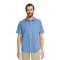 thumbnail image 1 of George Men’s & Big Men’s Button-Up Commuter Shirt with Short Sleeves, Sizes S-3XL, 1 of 5