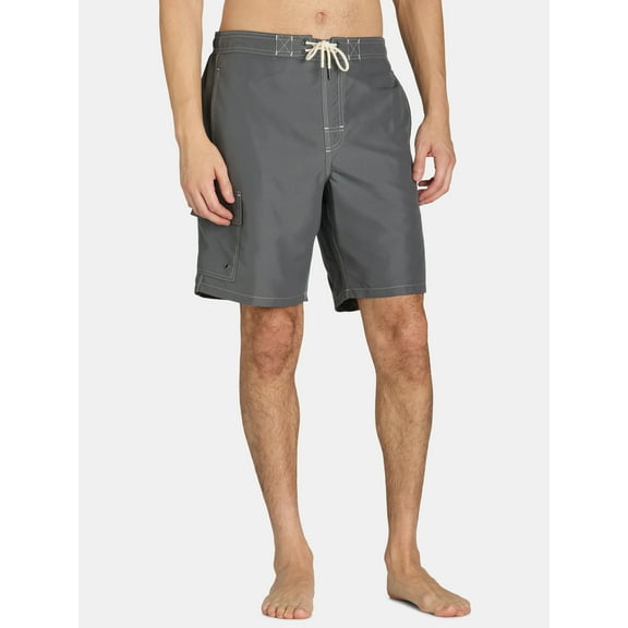 George Men's & Big Men's Cargo E-Board Shorts, 9" Inseam, Size S-3XL