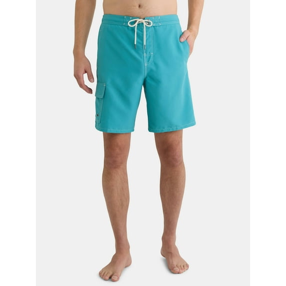 George Men's & Big Men's Cargo E-Board Shorts, 9" Inseam, Size S-3XL