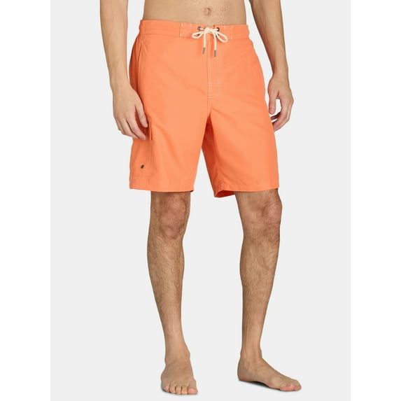 George Men's & Big Men's Cargo E-Board Shorts, 9" Inseam, Size S-3XL
