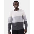 thumbnail image 1 of George Men's & Big Men's Colorblock Crewneck Sweater with Long Sleeves, Sizes S-3XL, 1 of 5