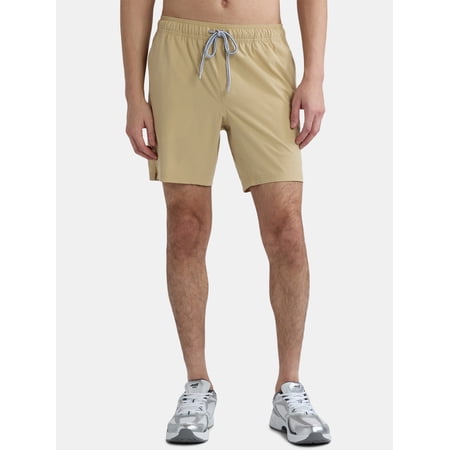 George Men's & Big Men's Compression Lined Swim Trunks, 7" Inseam, Sizes S-3XL
