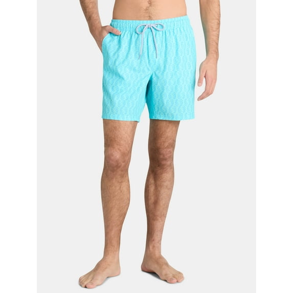 George Men's & Big Men's Performance Lined Swim Trunks, 7" Inseam, Sizes S-3XL