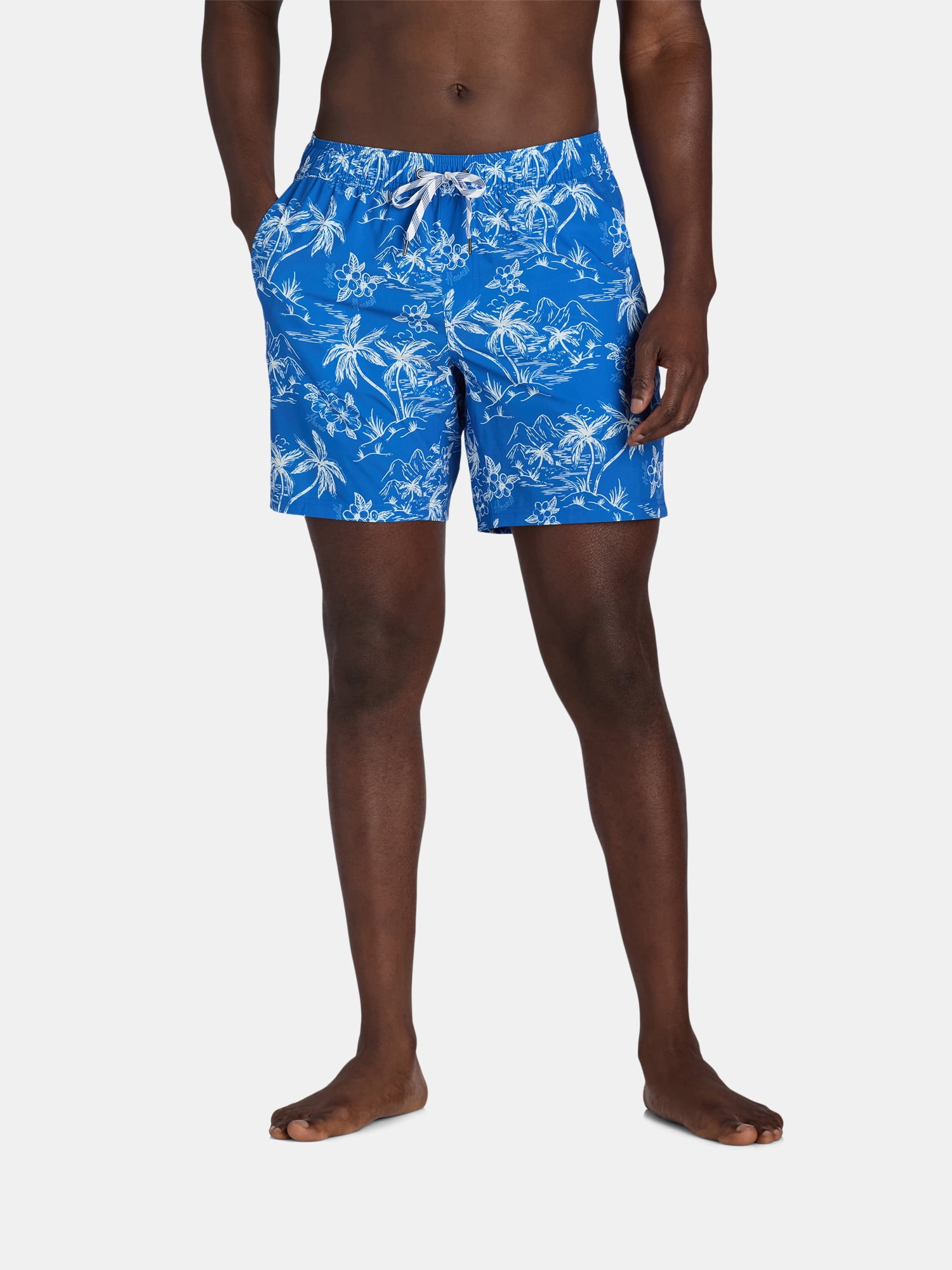 Men’s & Big Men's Compression Lined 7” Swim Trunks with UPF 50