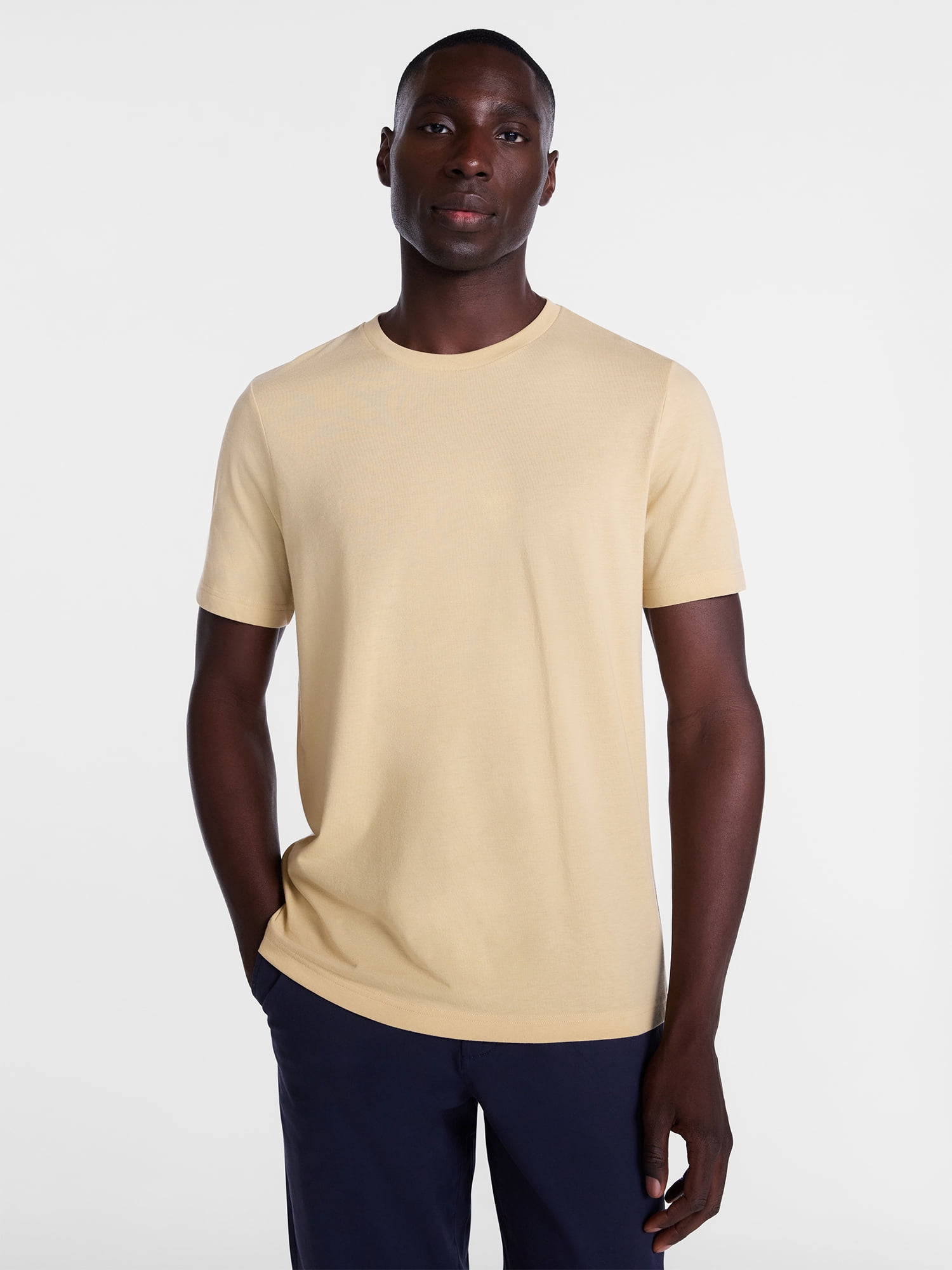 George Men's and Big Men's Crewneck Tee with Short Sleeves, Size XS-3XL