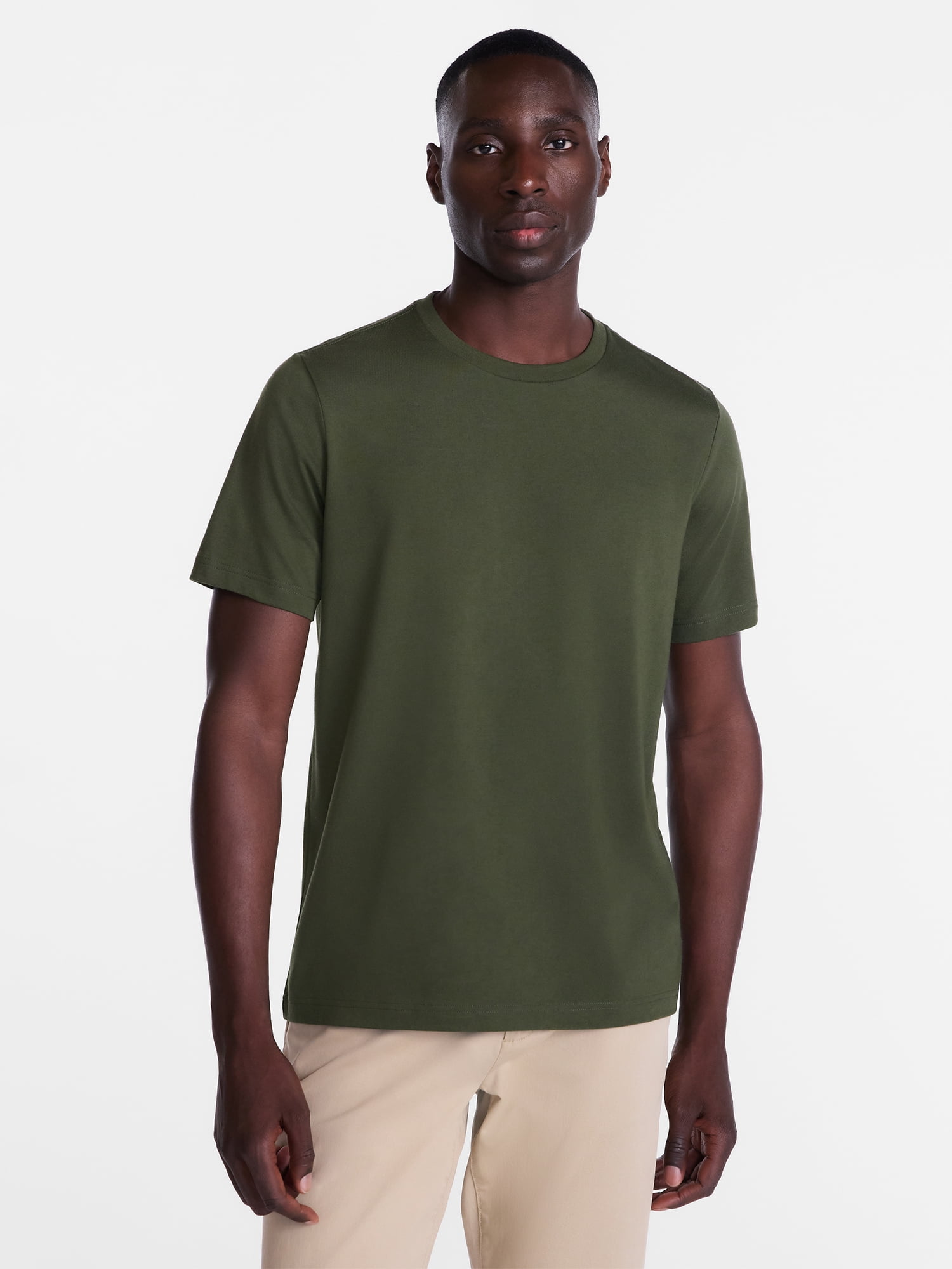 George Men's and Big Men's Crewneck Tee with Short Sleeves, Size XS-3XL