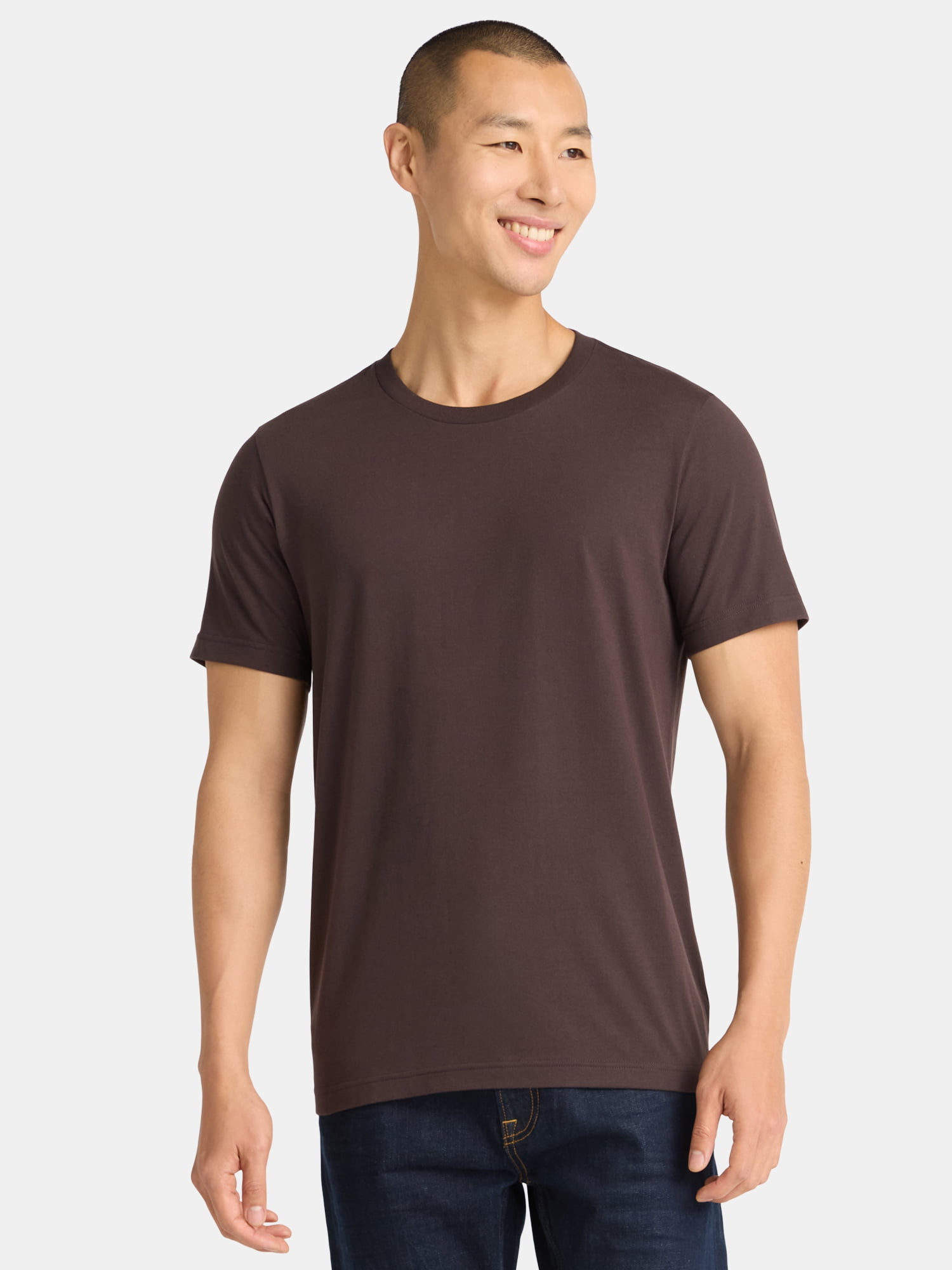 George Men's and Big Men's Crewneck Tee with Short Sleeves, Sizes XS-3XL