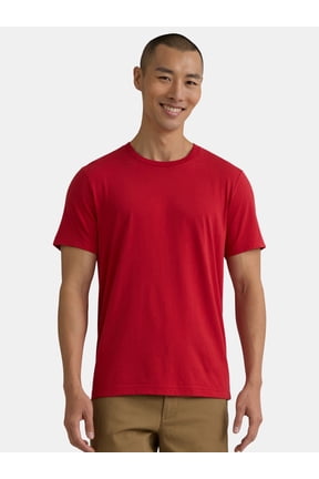 Men's and Big Men's Crewneck Tee with Short Sleeves, Sizes XS-3XL