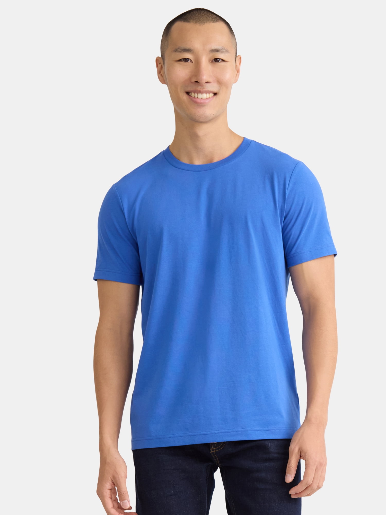 George Men's and Big Men's Classic Fit Crewneck Tee with Short Sleeves, Sizes XS-3XL