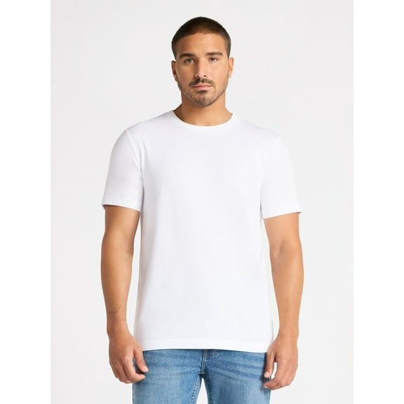 George Men's and Big Men's Crewneck Tee with Short Sleeves, Sizes XS-3XL