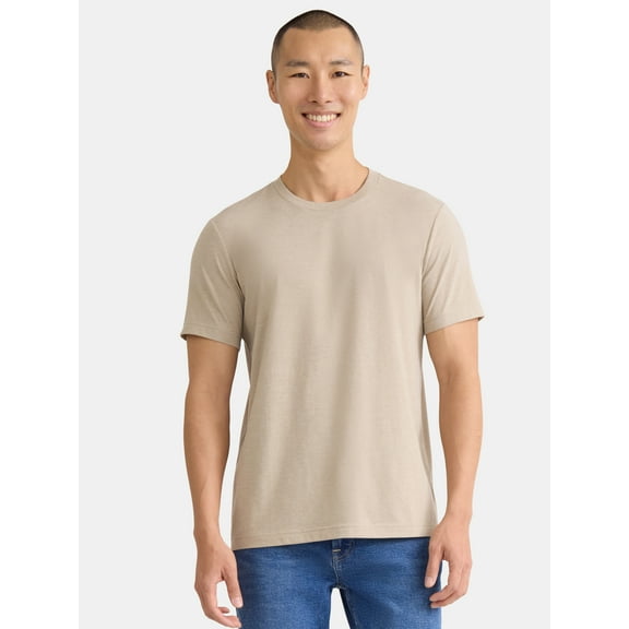 George Men's and Big Men's Crewneck Tee with Short Sleeves, Sizes XS-3XL