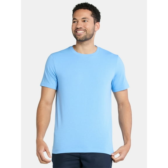 George Men's and Big Men's Crewneck Tee with Short Sleeves, Sizes XS-3XL