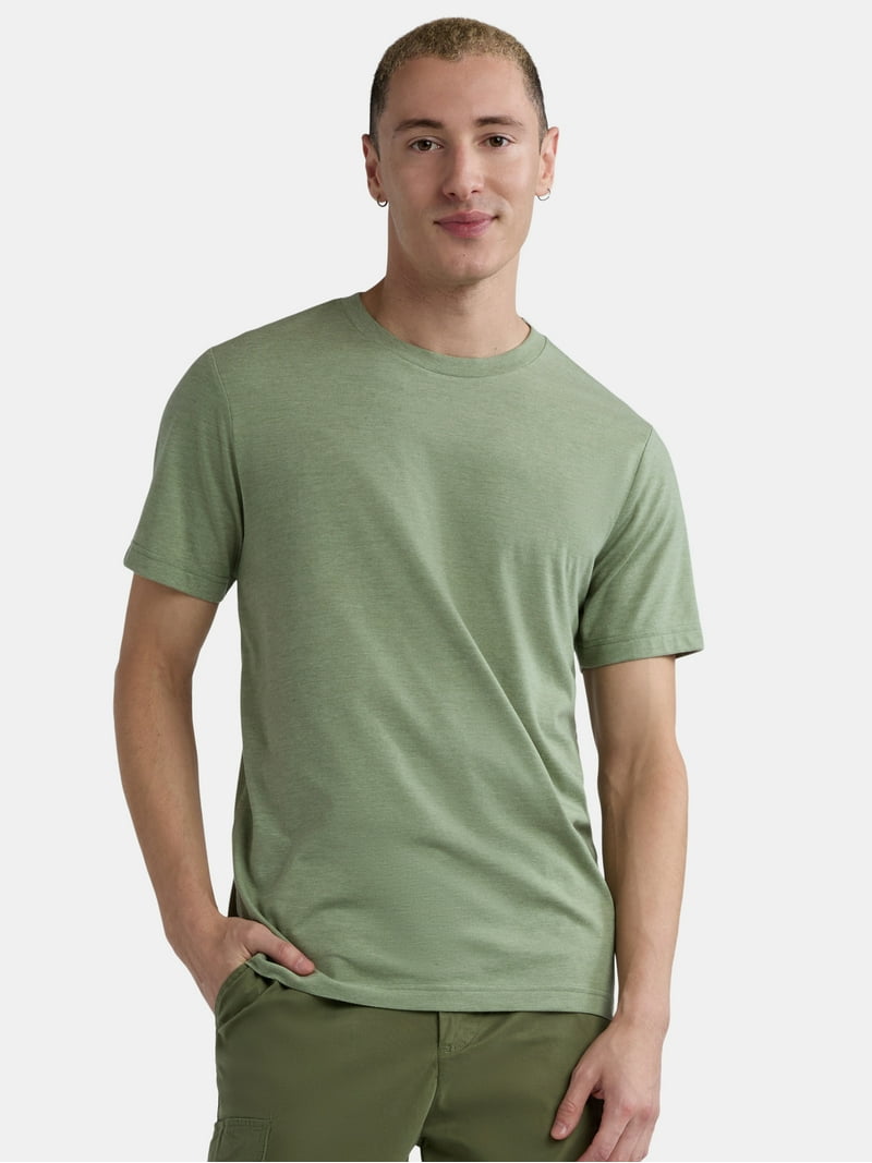 George Men's and Big Men's Classic Fit Crewneck Tee with Short
