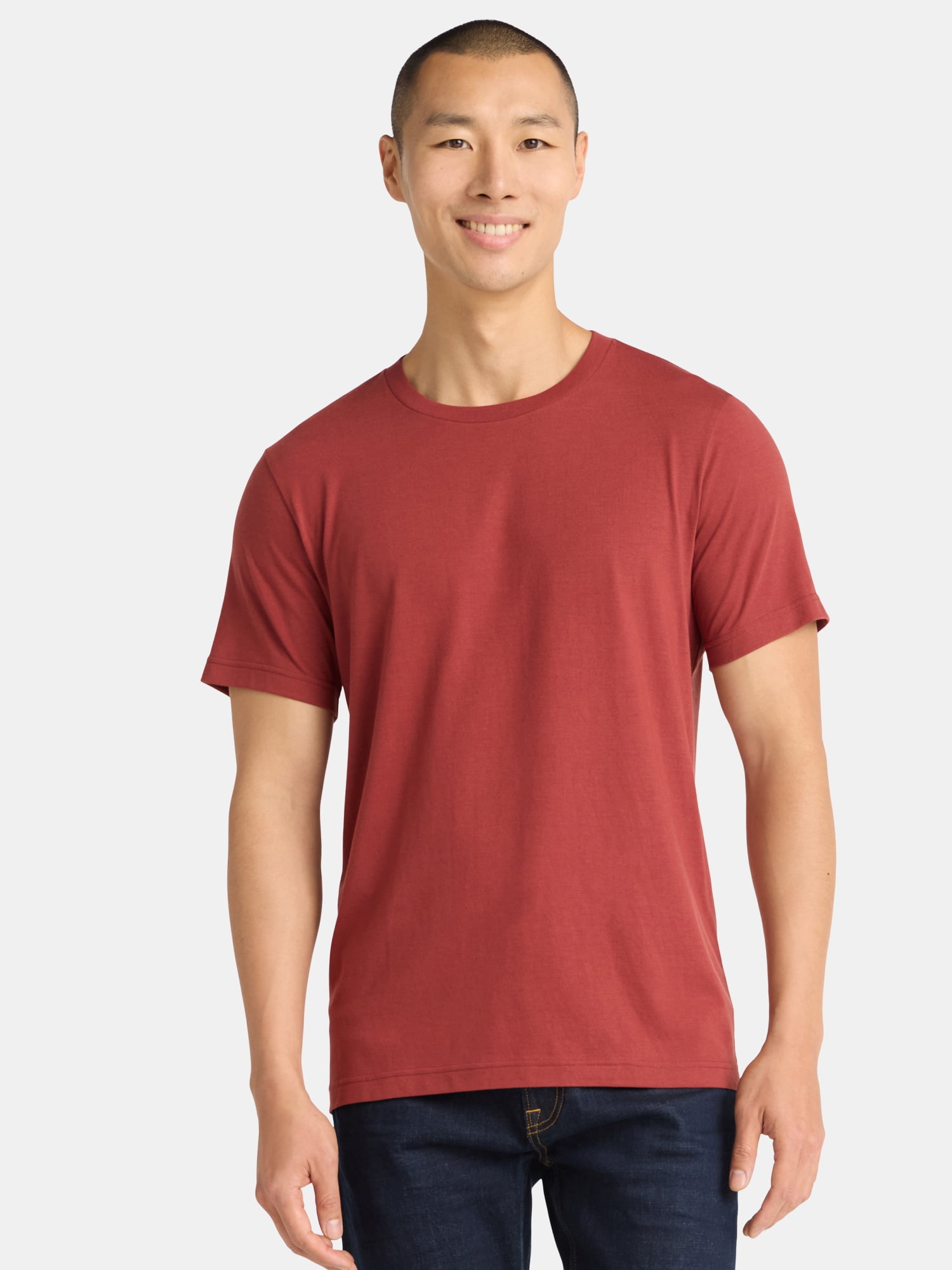 George Men's and Big Men's Classic Fit Crewneck Tee with Short Sleeves, Sizes XS-3XL
