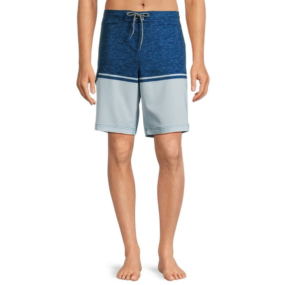 George Men's & Big Men's E-Board Swim Trunks with UPF 50+, 9" inseam, Sizes S-3XL