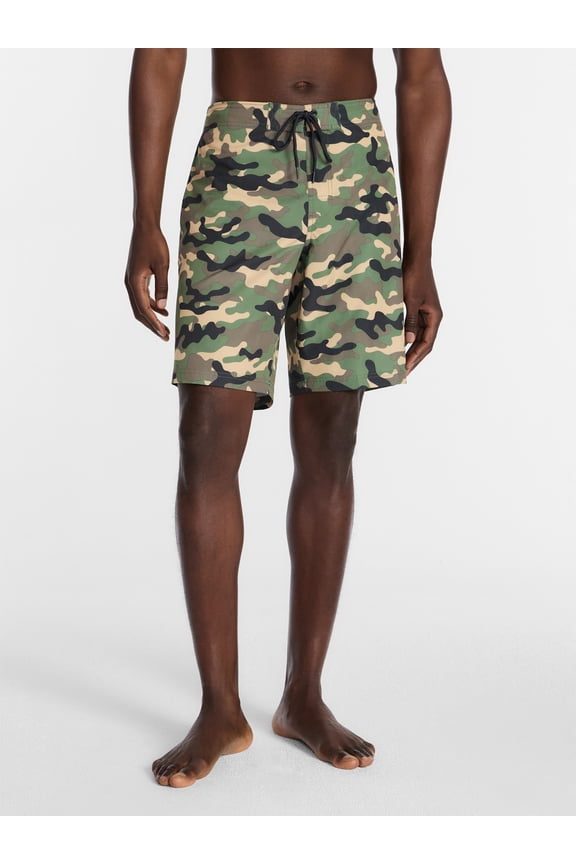 Men's and Big Men's E-Board Swim Trunks with UPF 50+, 9" Inseam, Sizes S-3XL