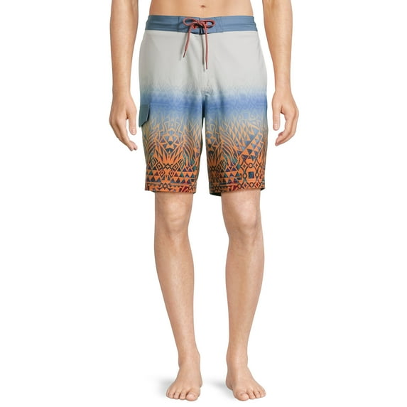 George Men's & Big Men's E-Board Swim Trunks with UPF 50+, 9" inseam, Sizes S-3XL