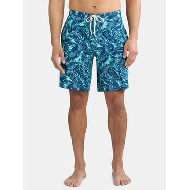 George Men's & Big Men's E-Board Swim Trunks with UPF 50 , 9" Inseam, Sizes S-5XL