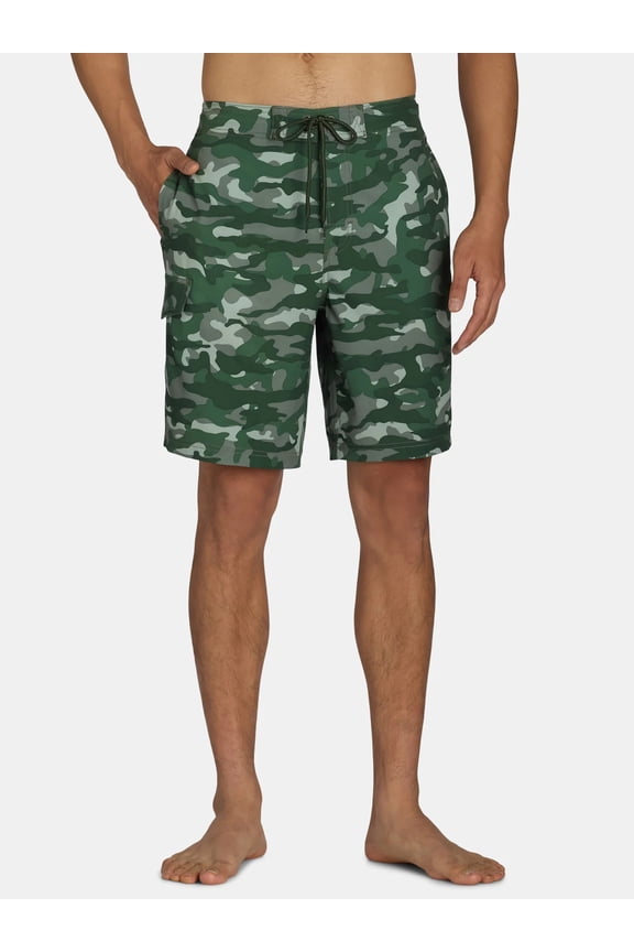 Men's & Big Men's E-Board Swim Trunks with UPF 50+, 9" Inseam, Sizes S-5XL