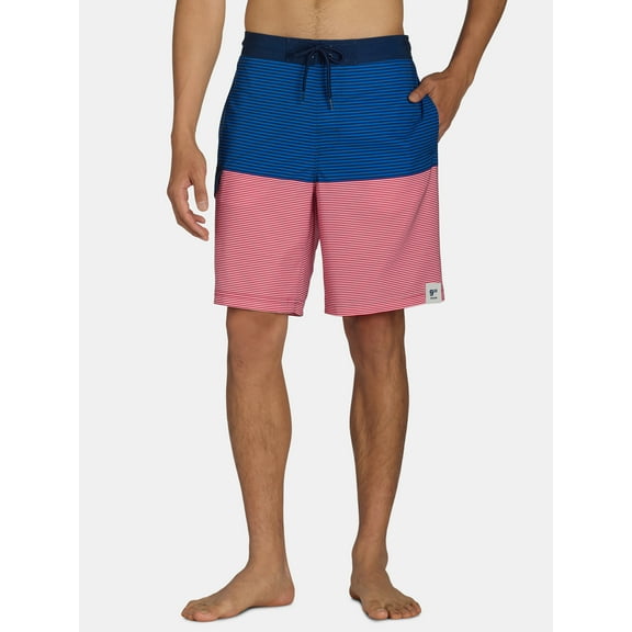 George Men's & Big Men's E-Board Swim Trunks with UPF 50 , 9" Inseam, Sizes S-5XL