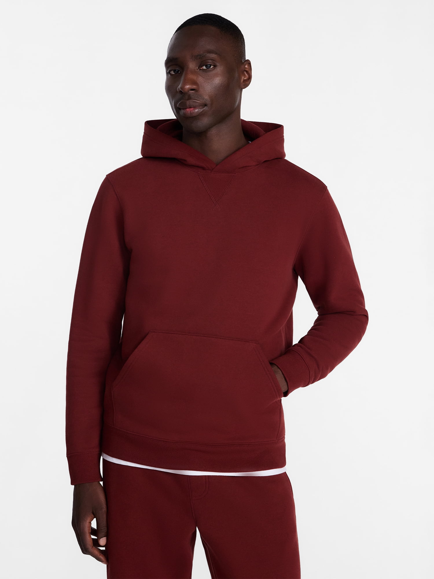 George Men's and Big Men's Fleece Hoodie Jacket, Sizes S-3XL