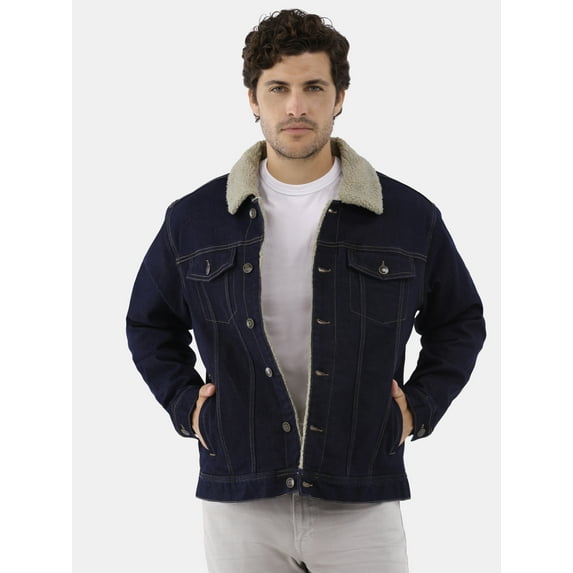 George Men's & Big Men's Fleece Lined Trucker Jacket, Sizes S-3XL