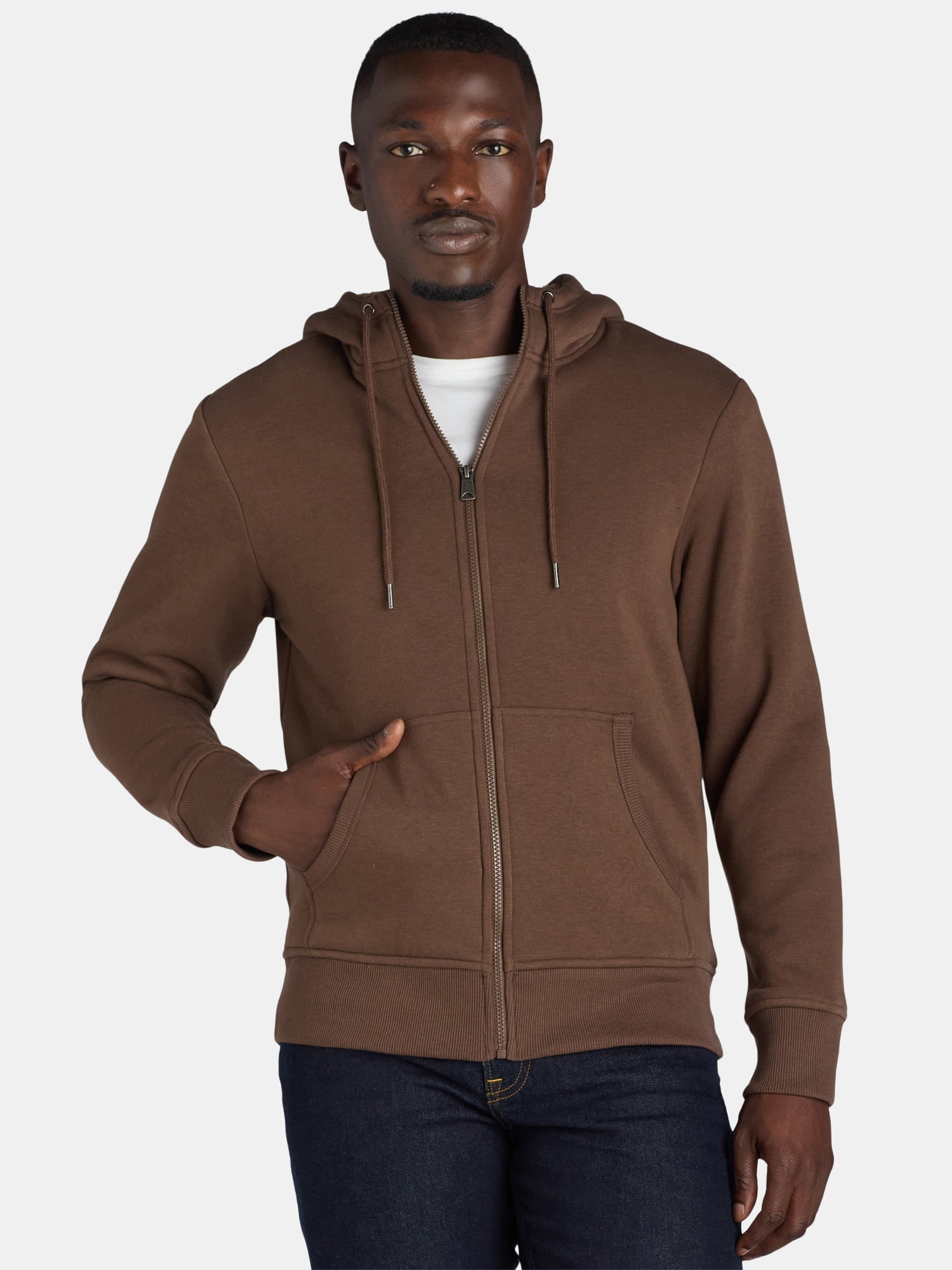Men's Plus Size Button Up Fleece Lined Jacket