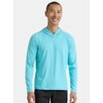 thumbnail image 1 of George Men's and Big Men's Hooded Sun Shirt with Long Sleeves, UPF 50+, Sizes S-3XL, 1 of 5