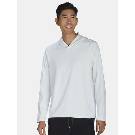 George Men's and Big Men's Hooded Sun Shirt with Long Sleeves, UPF 50+, Sizes S-3XL